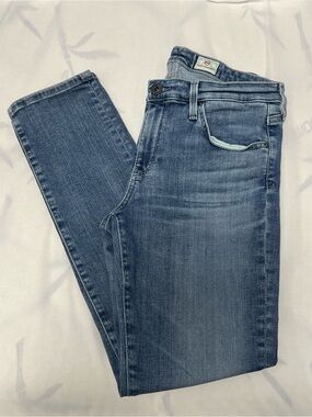 AG Prima Ankle Cigarette Leg Jeans Mid-rise blue denim- Size 29R